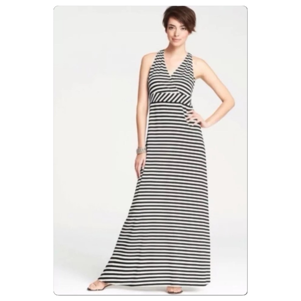 NWT, Ann Taylor, Jersey Knit Striped Maxi Dress!